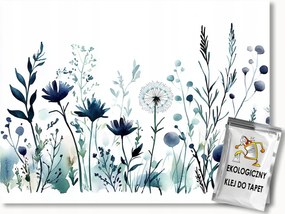 Fotótapéta Flizelina Grafika Akvarell Kert Rét Virágok 200x140 ragasztó