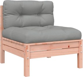 vidaXL tömör duglászfenyő karfa nélküli kerti kanapé párnával