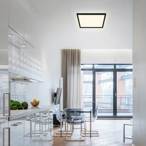 Briloner 7364-015 - LED Mennyezeti lámpa CADRE LED/22W/230V 42,2x42,2 cm fekete