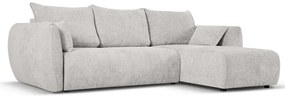 Világosszürke sarokkanapé (jobb oldali) Matera – Cosmopolitan Design