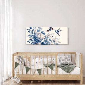 Kép - Kolibrik a virág felett (120x50 cm)