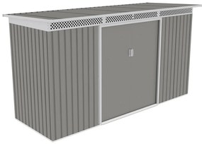 Kerti ház G21 GRAH 483 - 340 x 142 cm, metál szürke