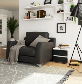 Éjjeliszekrény Cleania CL2 (fényes grafit). Akció -15%. 1069508