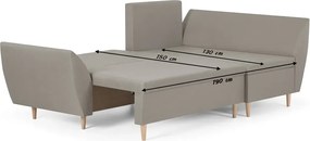 ALEX Kinyitható sarokkanapé Világosszürke