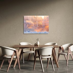 Kép - fagyos hajnal (üvegen) (70x50 cm)
