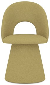 Mustársárga kárpitozott étkezőfotel Kalo – Makamii