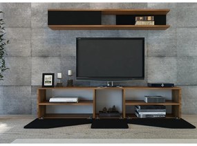 TV szekrény Taç - Walnut, Black