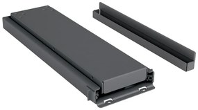 Konyhai fémrács, kamravasalás, 400mm, króm-fehér, részleges kihúzású, 5 kosár, nyíló ajtóhoz SIGE PRO LINE 295