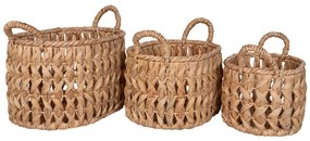 Balerma kosarak, vízi jácint, natúr, 3db