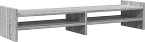 vidaXL szürke sonoma színű szerelt fa monitorállvány 100 x 27 x 20 cm