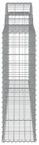 10 db íves horganyzott vas gabion kosár 300 x 30 x 100/120 cm