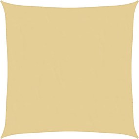 Homokszínű 100% poliészter oxford szövet napvitorla 7 x 7 m