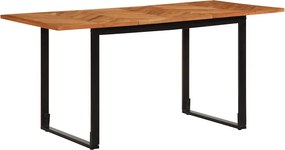 vidaXL tömör akácfa étkezőasztal 160 x 80 x 75 cm