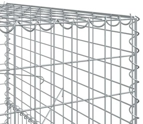 horganyzott vas gabion kosár fedéllel 300 x 100 x 150 cm