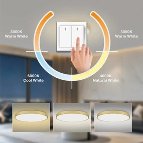 Brilagi-LED POOL mennyezeti lámpatest LED/180W/230V 3000/4500/6000K átmérő 120 cm aranyszínű