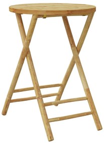 összecsukható bambusz kerti asztal Ø55x75 cm