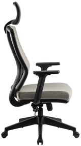 Ello ergonómikus szövet irodai forgószék deréktámasszal, fejtámasszal