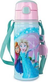 Disney Jégvarázs Magical alumínium szívószálas kulacs akasztóval 600 ml