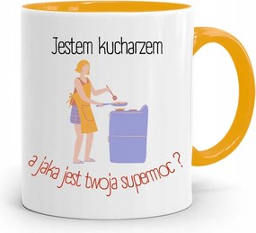 Sárga Bögre Szakácsnak Szupererős, fényképes nyomattal