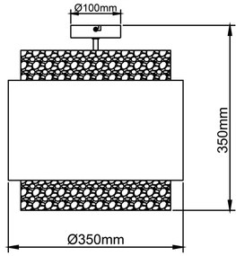 Brilliant - Mennyezeti lámpa WATERLILLY 2xE27/60W/230V átm. 35 cm krémes