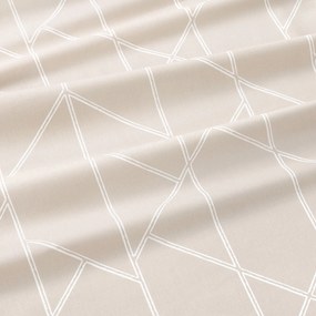 Goldea pamut függöny - geometriai vonalak lattén 200x150 cm