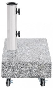 világosszürke gránit napernyőtalp 45 x 25 x 8,3 cm
