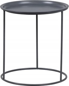 Ivar kiegészítő asztal, Ø 40 cm, sötétszürke, Woood