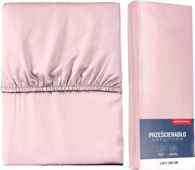 Mikroszatén Lepedő Gumis 180x200 Rózsaszín