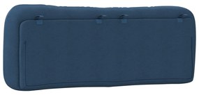 kék szövet fejtámla párna 120 cm