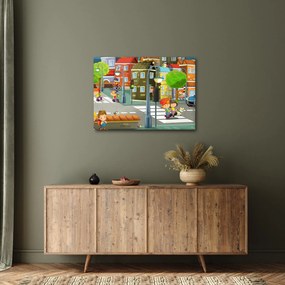 Kép - gyermek város (70x50 cm)