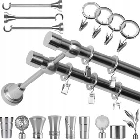 Dupla Fém Függönykarnis 340 CM 19 MM Békákkal Különböző Színekben