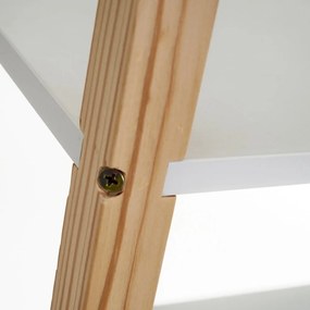 Fehér gyerek könyvespolc 60x76 cm – Casa Selección