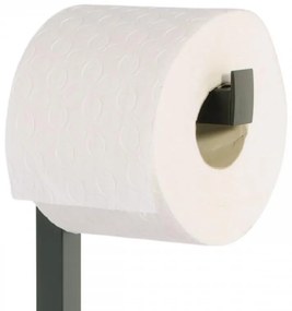 Erga Pap, WC-papír tartó WC kefével és adagolóval, fekete-barna, ERG-YKA-P.PAP-WC-BLK