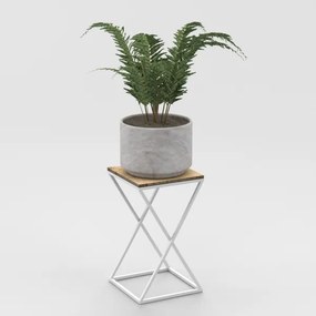 Virágállvány 40x24 cm fehér