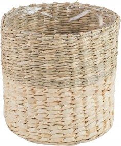 Fonott kosár virágtartó fedél növény Alexis bézs 13 x13