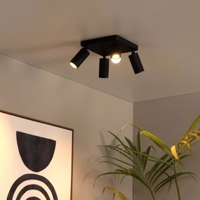 Lucide 09939/14/30 - Spotlámpa CLUBS 4xGU10/40W/230V fekete