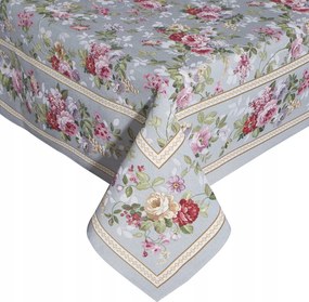 Abrosz dekoratív faliszőnyeg 140x180 Eurofirany hamuszürke piros virágok