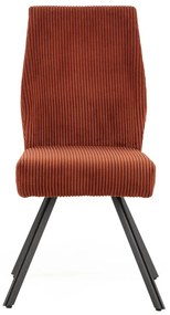 Narancssárga kordbársony étkezőszék szett 2 db-os Anibal – Marckeric