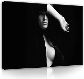 Vászonkép Nő Akt Fekete-fehér Modern Hálószoba Nappali Vászon 120x80