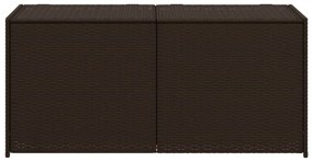 barna polyrattan kerti tárolóláda 283 L