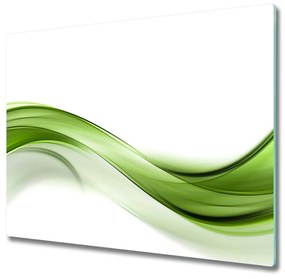 Üveg vágódeszka zöld hullám 60x52 cm