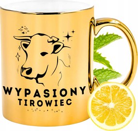 Prémium Arany Csillogó Bögre Teherautó Ajándék Nyomtatott Fotóval