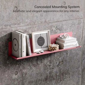 Fali polc JOANNE 700 mm, Fresh Style: púderrózsaszín