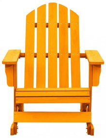 narancssárga tömör fenyőfa kerti Adirondack hintaszék