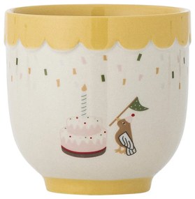 Sárga-krémszínű kőedény gyerek bögre 150 ml Celebrate – Bloomingville Mini