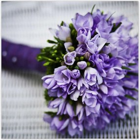 Poszterek 70x70 Lila csokor