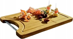 Smukee Bambusz vágódeszka fém nyéllel 33 x 23 x 1,5 cm 031