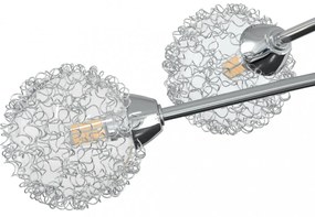 mennyezeti lámpa dróthálós burákkal 5 db G9 LED-lámpával