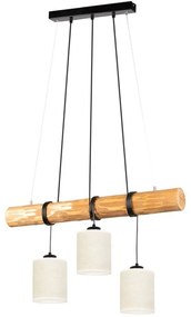 Spot-Light 68869351 - Zsinóros csillár TRENO 3xE27/25W/230V fenyő