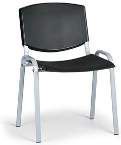 Design konferencia szék - szürke lábak, fekete